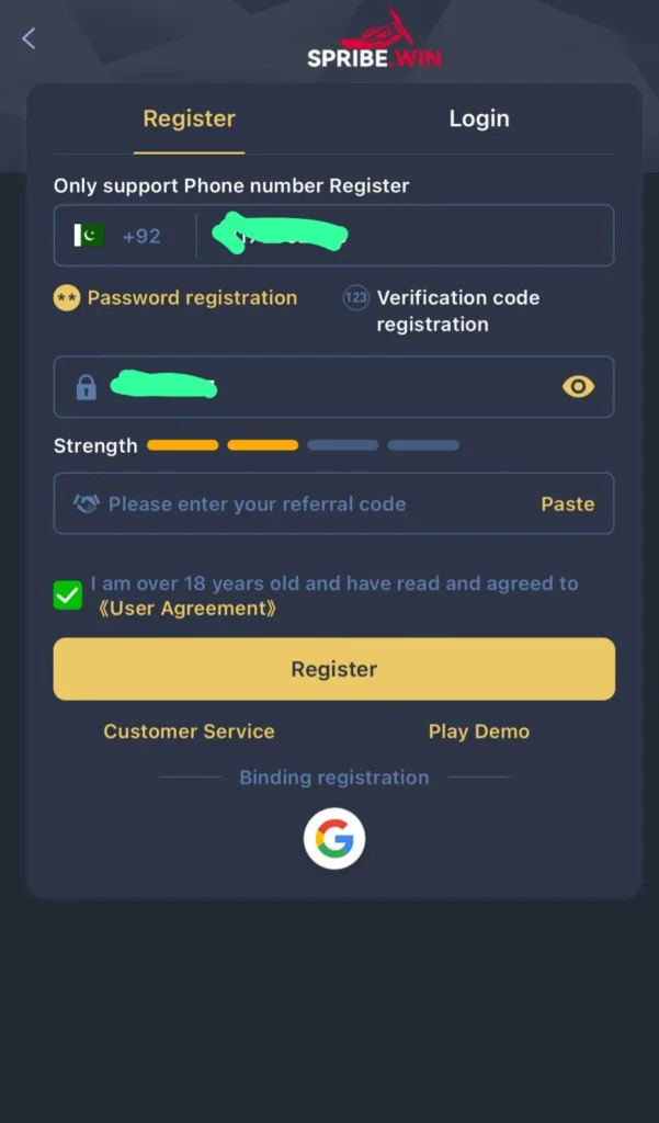 Spribe WIN Login and Register